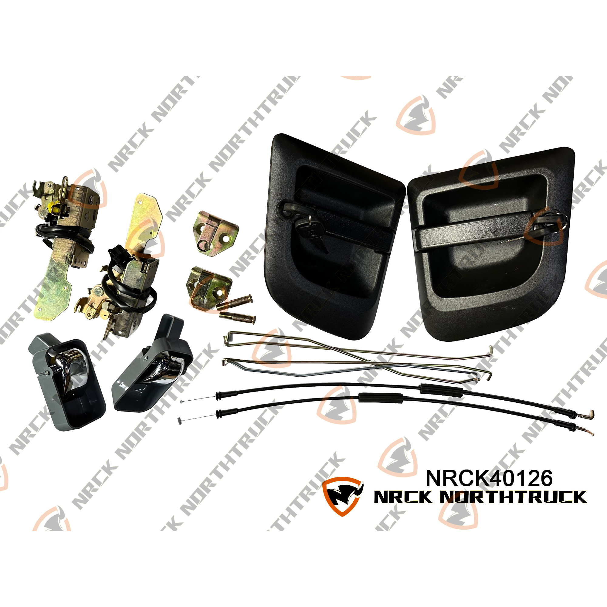 Замок левой двери в сборе 